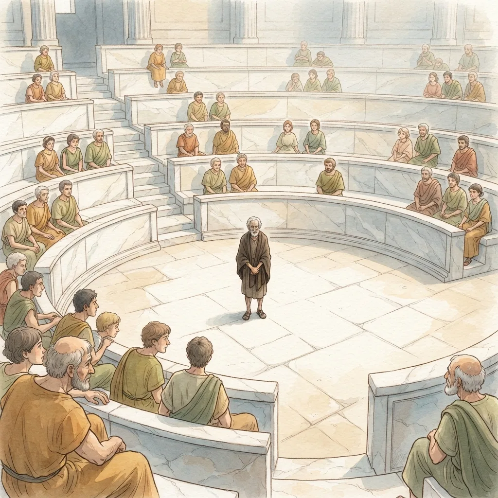 The Wisdom of the Spirit: a painted scene illustrating 1 Corinthians 2.