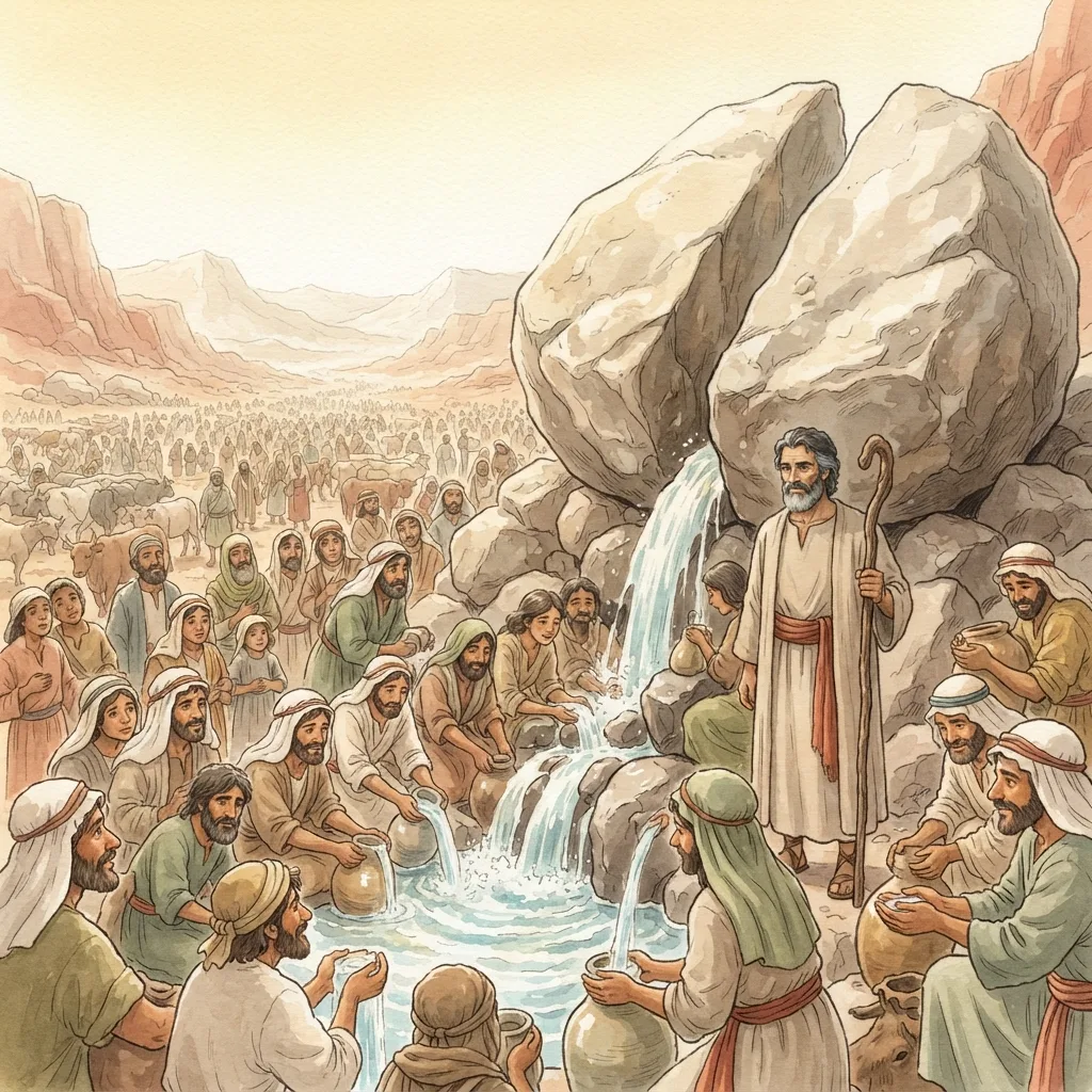 Warnings from Israel's History: a painted scene illustrating 1 Corinthians 10.