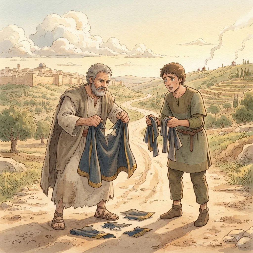 Solomon's Apostasy: a painted scene illustrating 1 Kings 11.