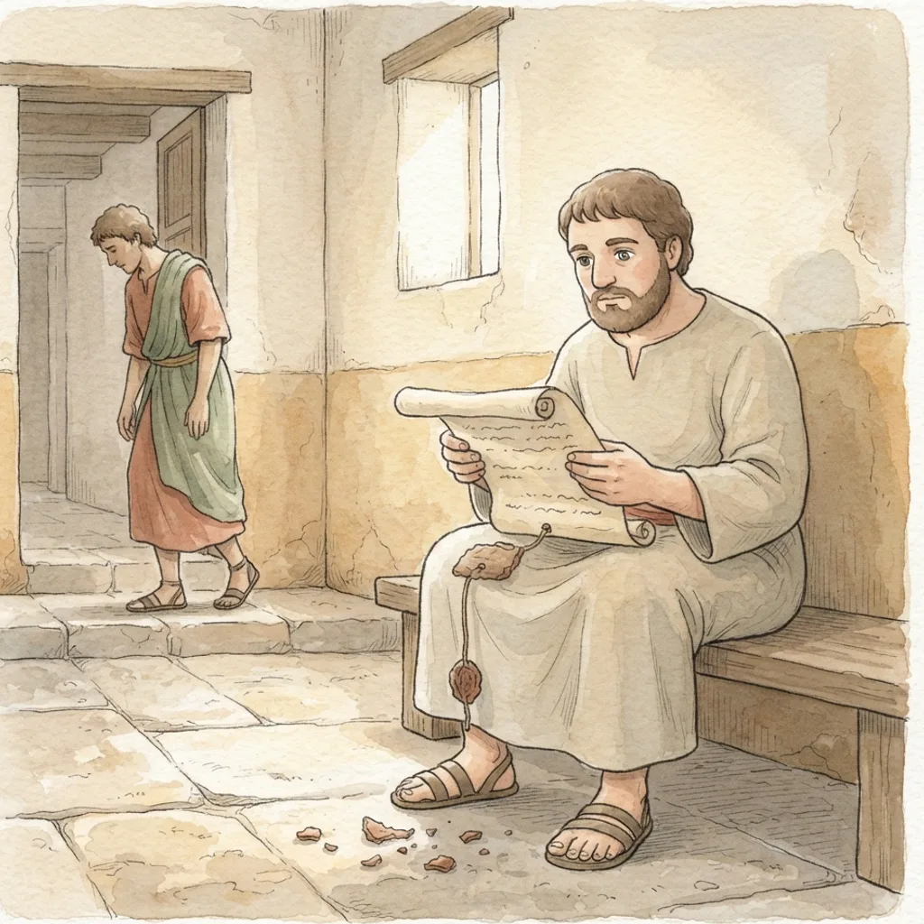 Jehoram's Wicked Reign: a painted scene illustrating 2 Chronicles 21.