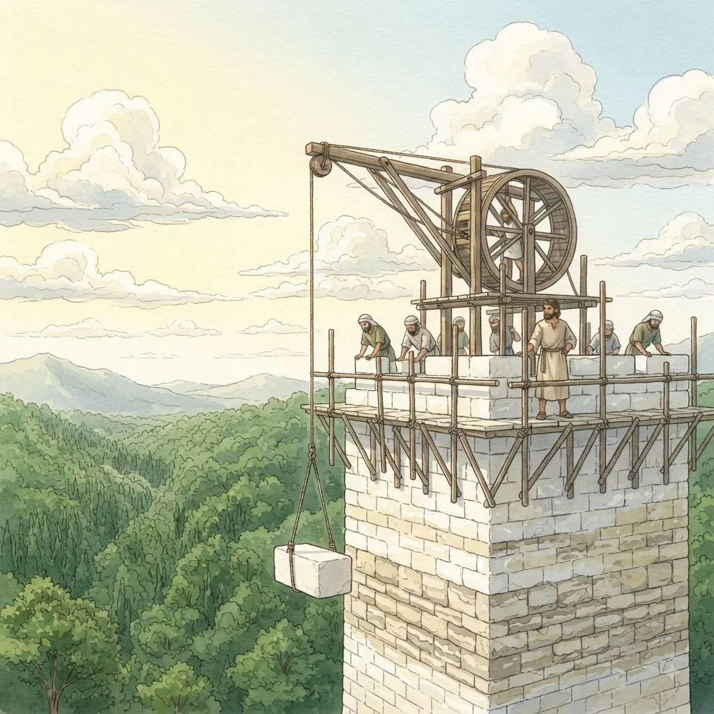 Jotham's Faithful Reign: a painted scene illustrating 2 Chronicles 27.