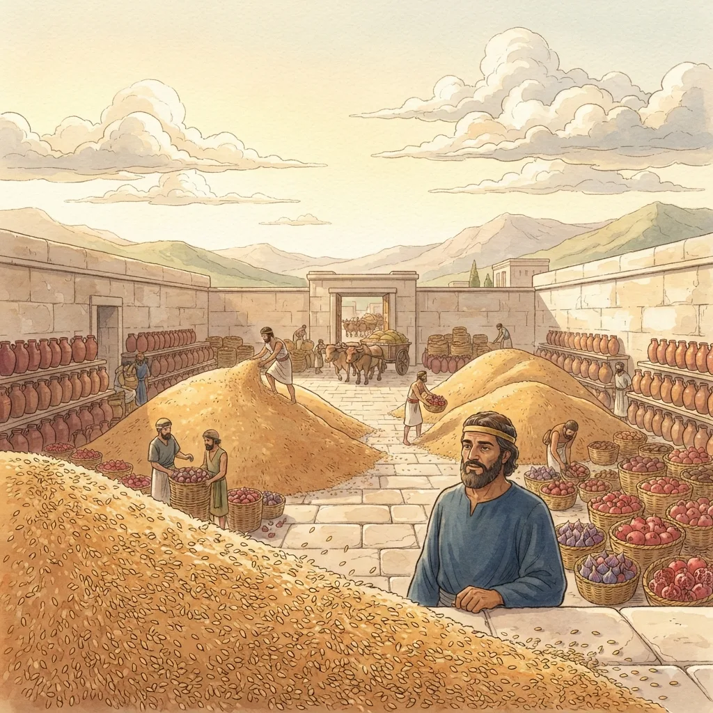 Reforming Temple Worship: a painted scene illustrating 2 Chronicles 31.