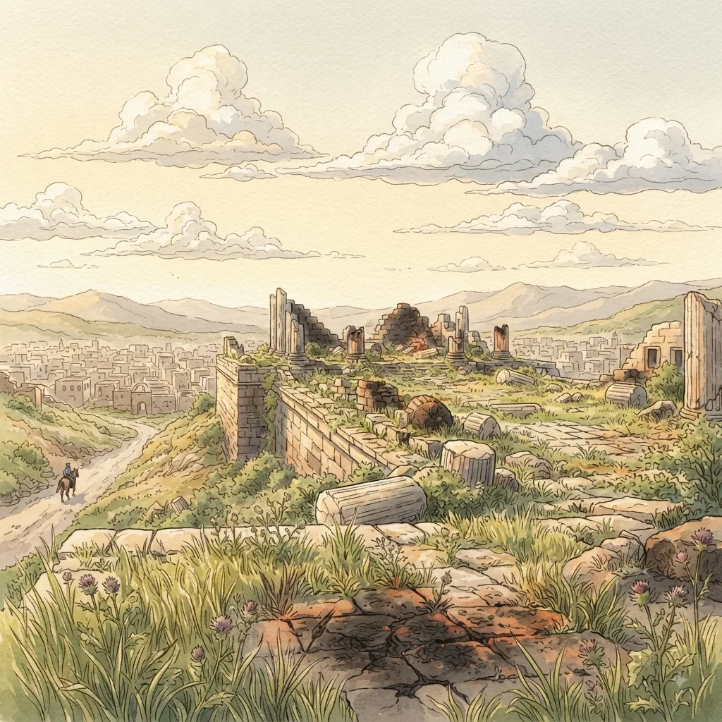 The Exile and Return: a painted scene illustrating 2 Chronicles 36.