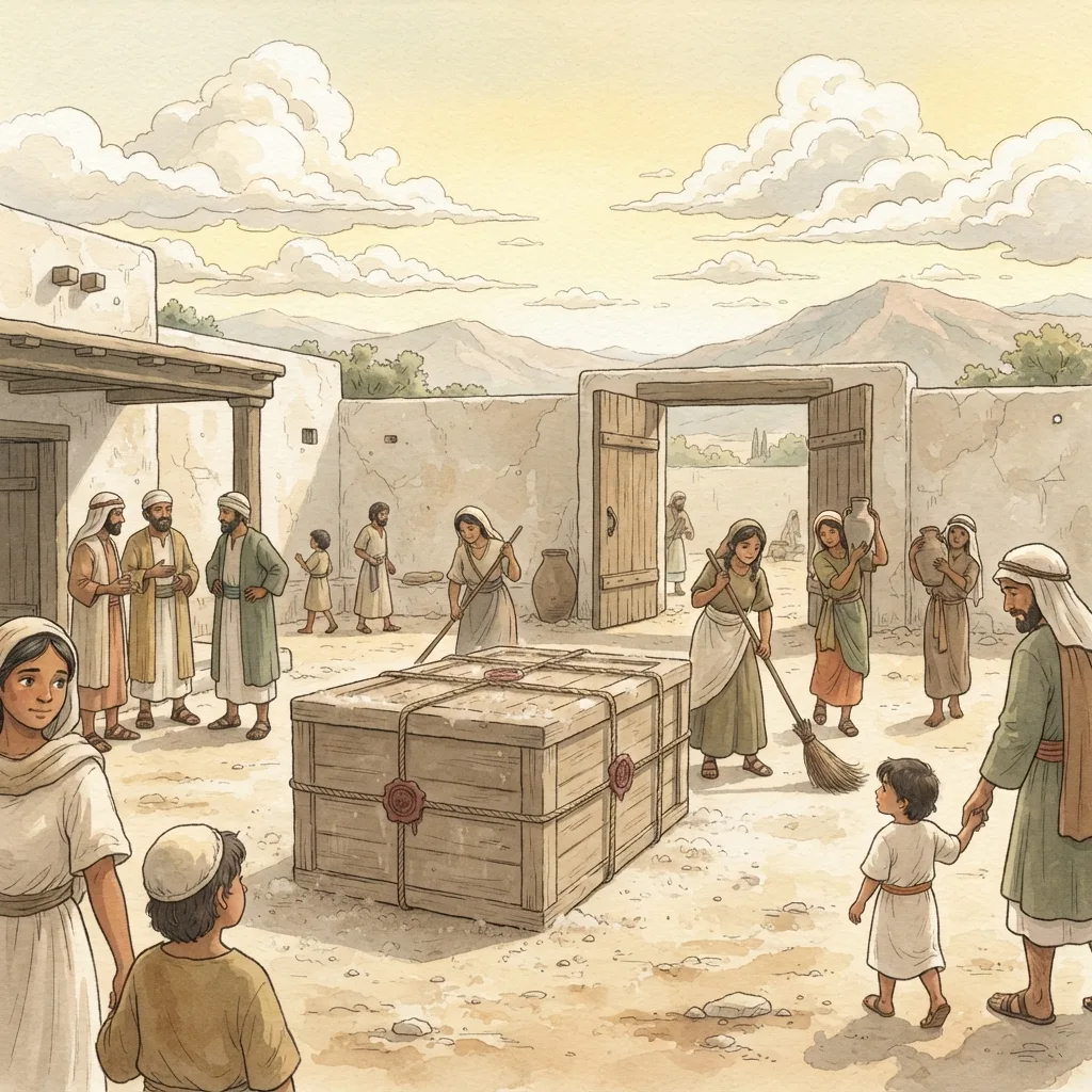 Do Not Receive Grace in Vain: a painted scene illustrating 2 Corinthians 6.