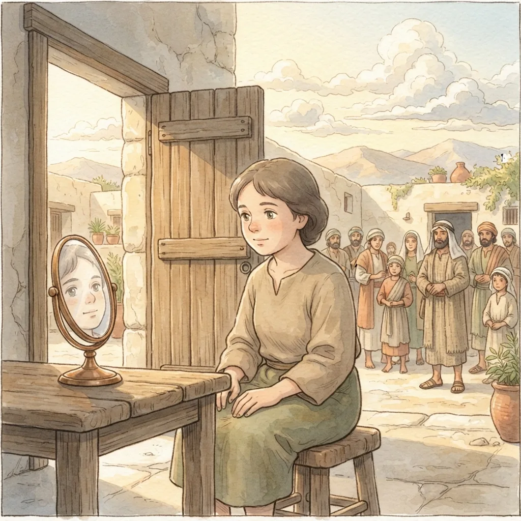Examine Yourselves: a painted scene illustrating 2 Corinthians 13.