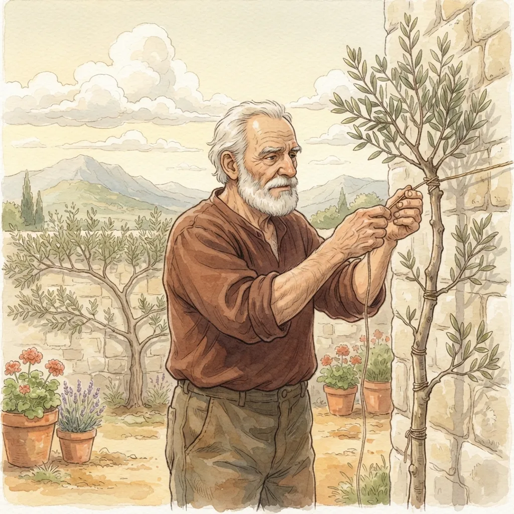 Grow in Grace and Knowledge: a painted scene illustrating 2 Peter 1.