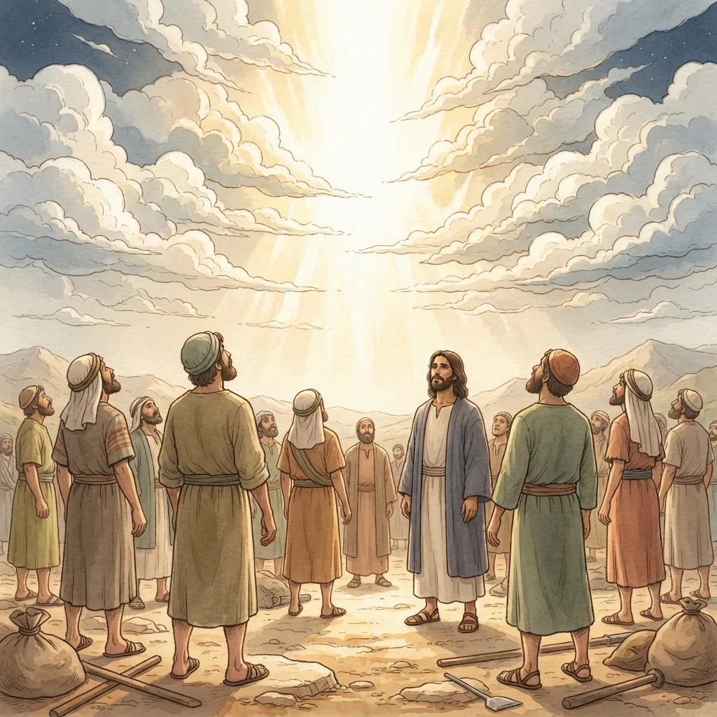 Christ's Coming Judgment: a painted scene illustrating 2 Thessalonians 1.