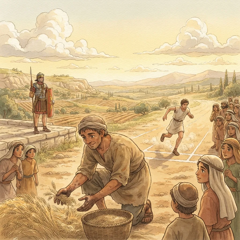 A Faithful Worker: a painted scene illustrating 2 Timothy 2.