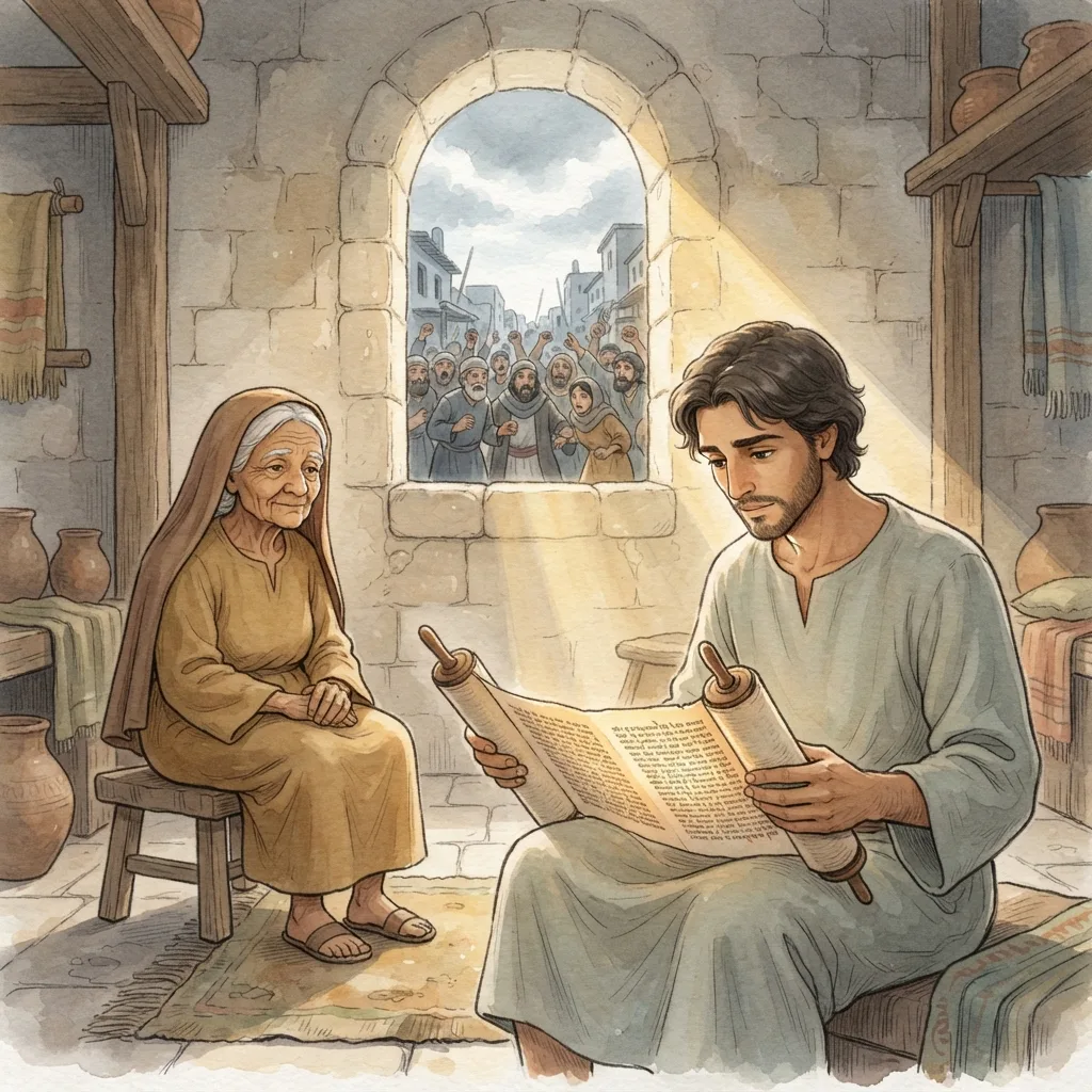 All Scripture Is God-Breathed: a painted scene illustrating 2 Timothy 3.