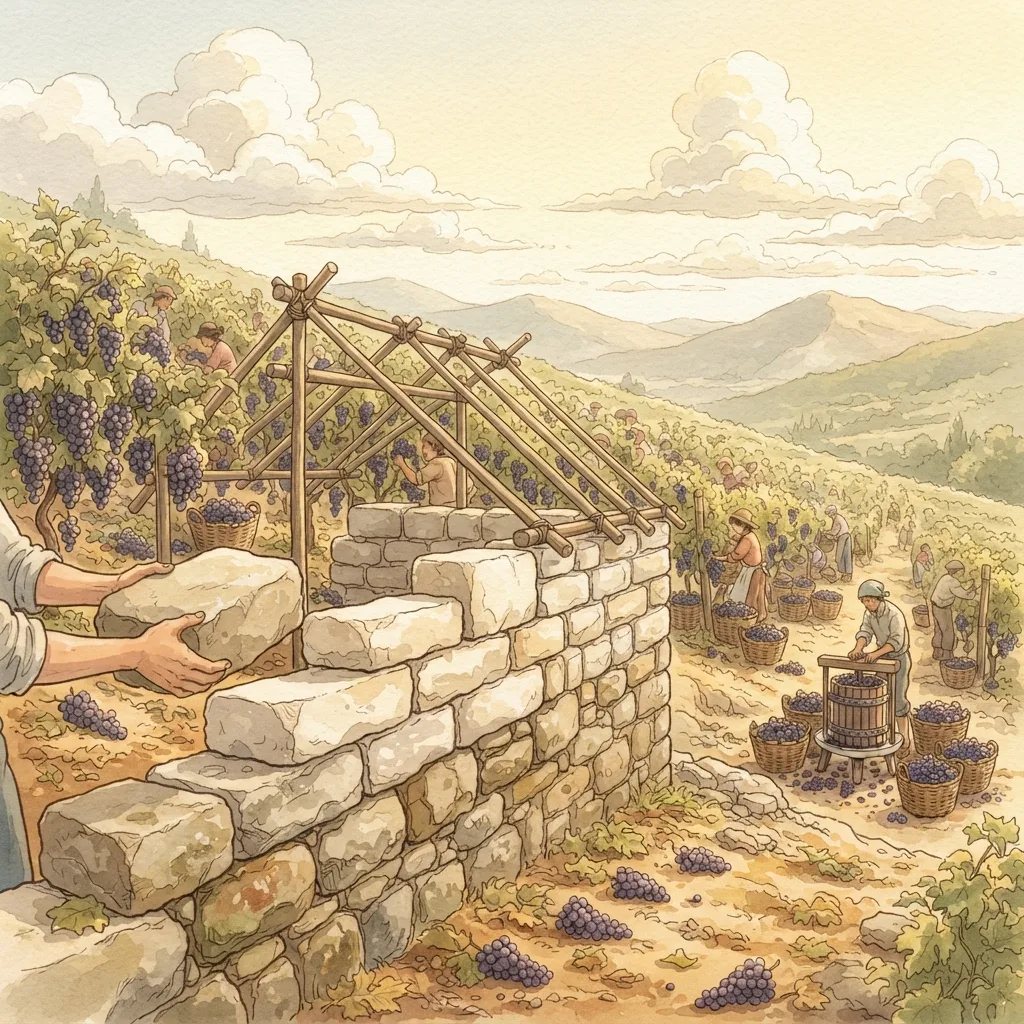 The Restoration of David's House: a painted scene illustrating Amos 9.