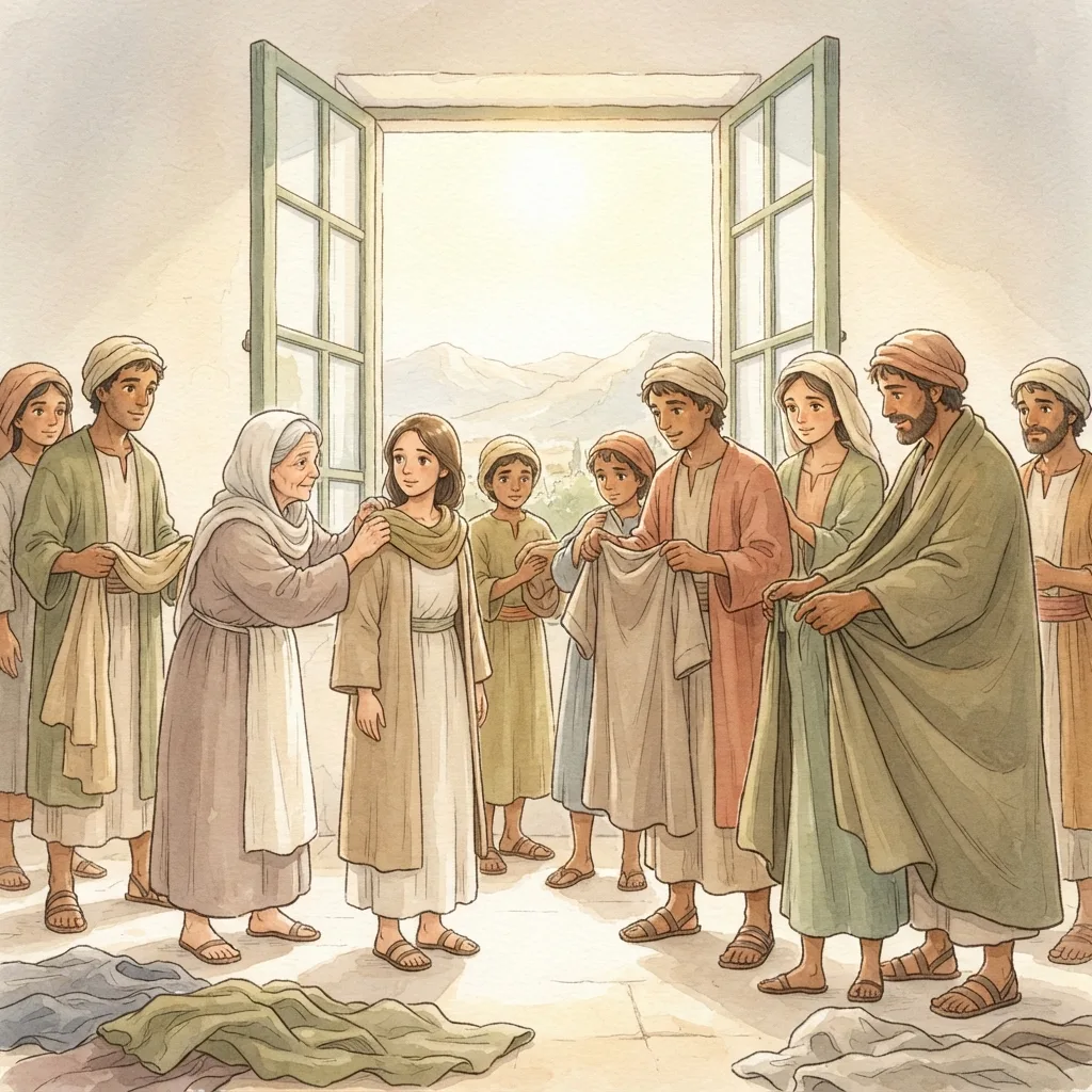 Put on the New Self: a painted scene illustrating Colossians 3.