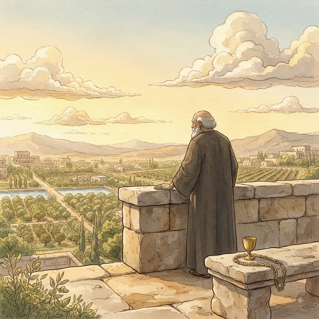 The Futility of Pleasure: a painted scene illustrating Ecclesiastes 2.