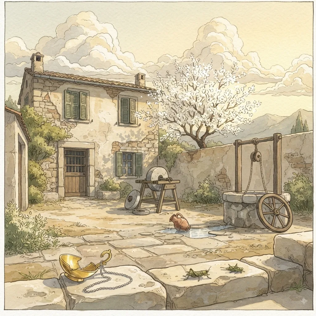 Remember Your Creator: a painted scene illustrating Ecclesiastes 12.