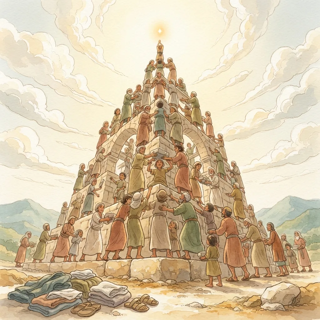 Walk Worthy of Your Calling: a painted scene illustrating Ephesians 4.