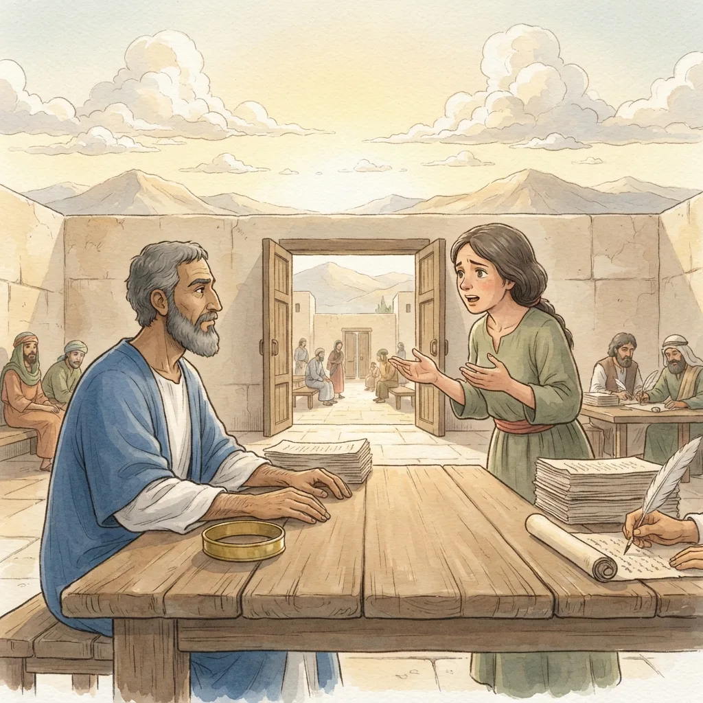 Mordecai's Greatness: a painted scene illustrating Esther 10.