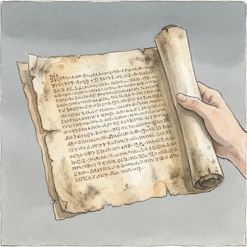 The Prophet's Calling: a painted scene illustrating Ezekiel 2.