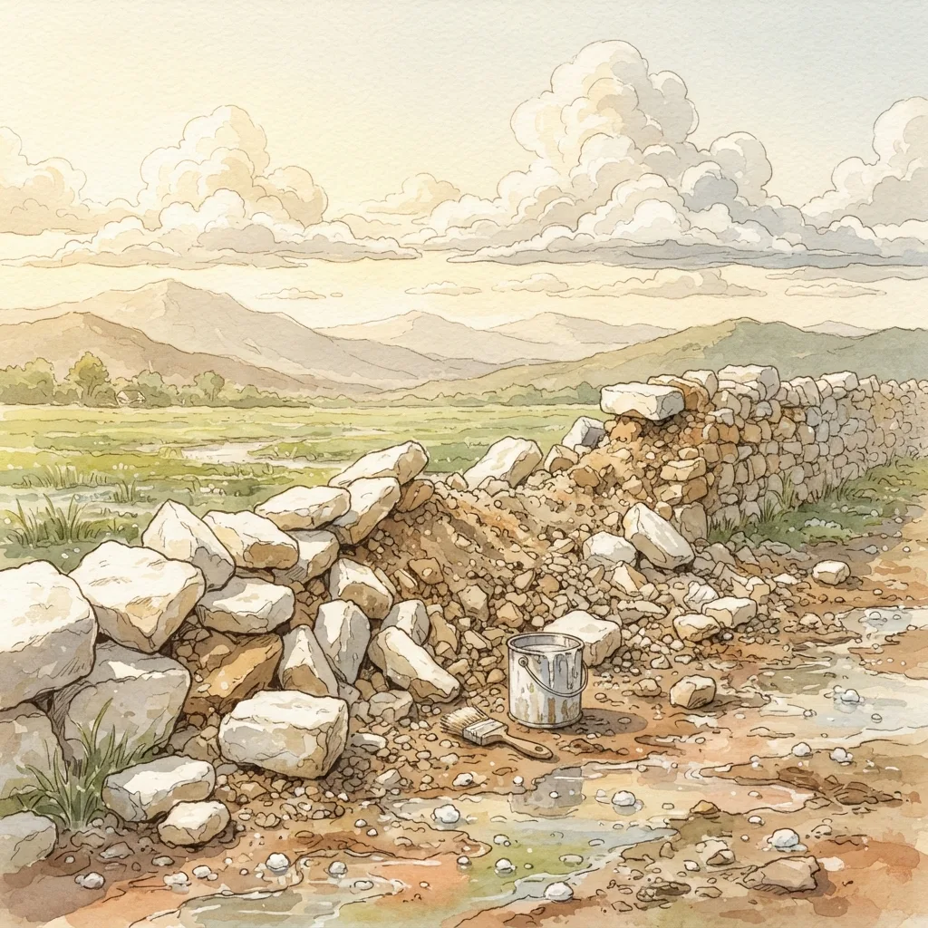 False Prophets Condemned: a painted scene illustrating Ezekiel 13.