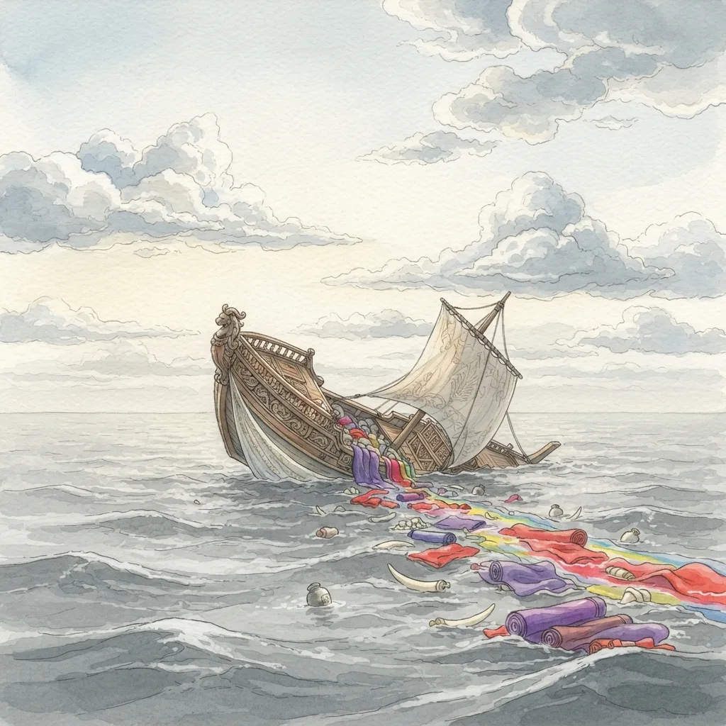 The Lament over Tyre: a painted scene illustrating Ezekiel 27.
