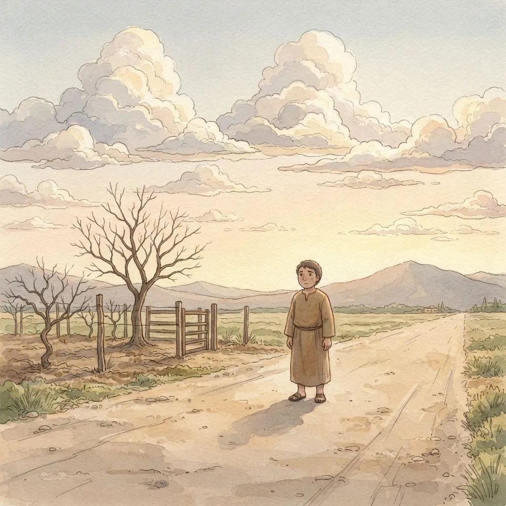 The Righteous Shall Live by Faith: a painted scene illustrating Habakkuk 2.