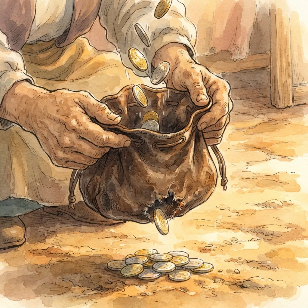 Consider Your Ways: a painted scene illustrating Haggai 1.