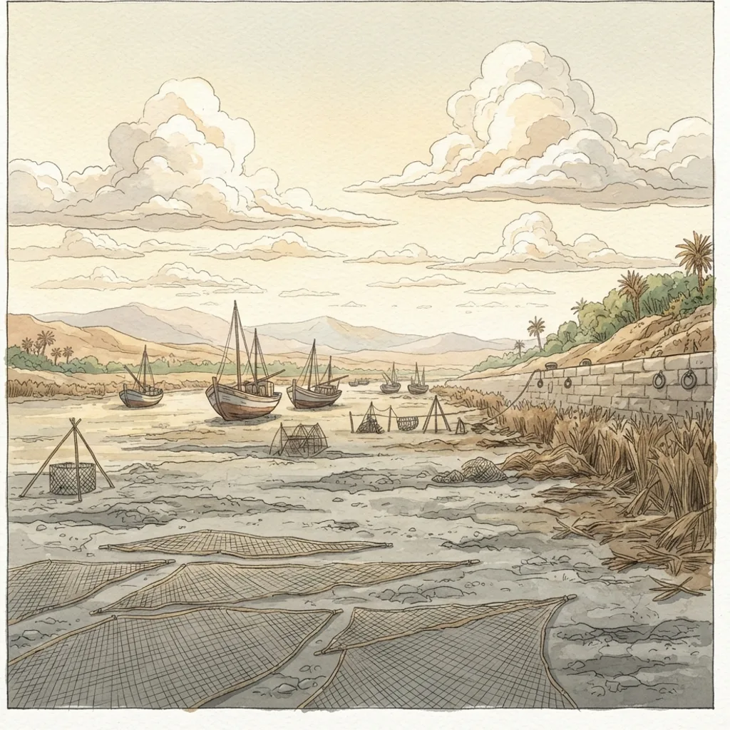 The Judgment and Restoration of Egypt: a painted scene illustrating Isaiah 19.