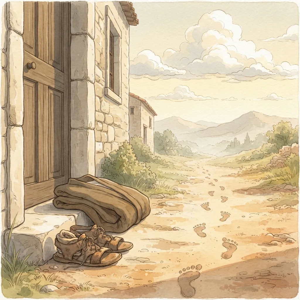 The Sign Against Egypt and Cush: a painted scene illustrating Isaiah 20.