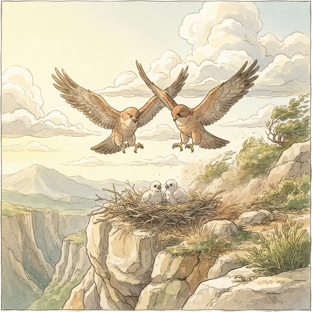 The Lord Defends Jerusalem: a painted scene illustrating Isaiah 31.