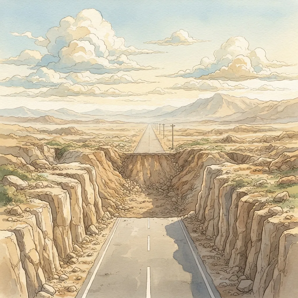 Comfort My People: a painted scene illustrating Isaiah 40.