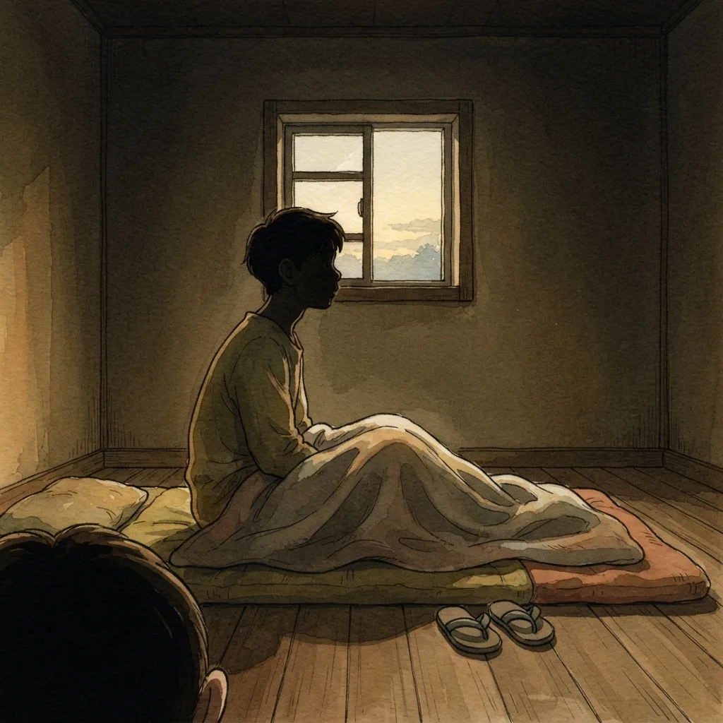 The Obedient Servant: a painted scene illustrating Isaiah 50.