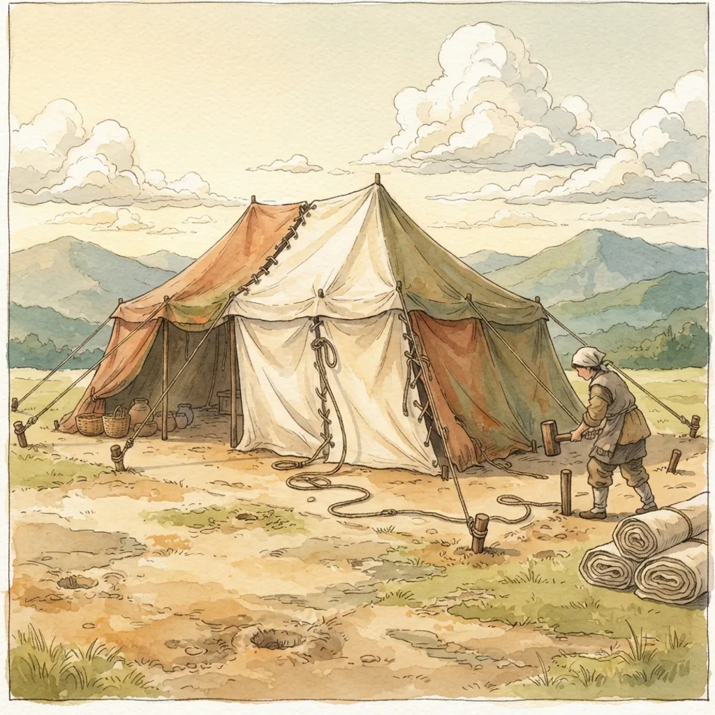 The Restored Bride: a painted scene illustrating Isaiah 54.