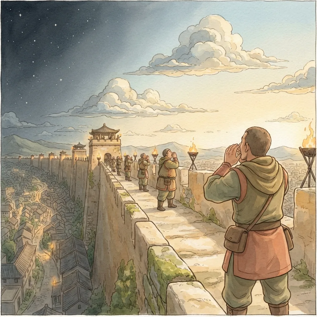 Zion's New Name: a painted scene illustrating Isaiah 62.