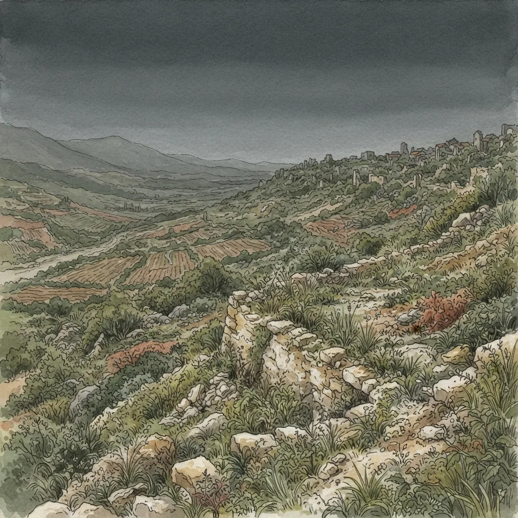 The Coming Invasion: a painted scene illustrating Jeremiah 4.