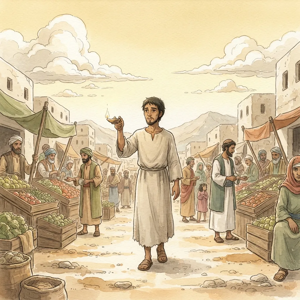 A Corrupt Nation: a painted scene illustrating Jeremiah 5.