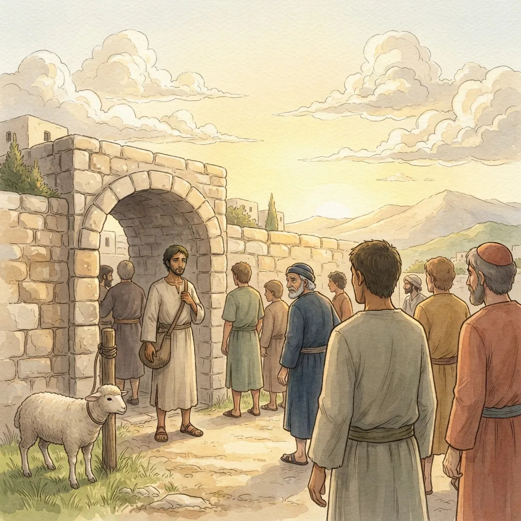 The Broken Covenant: a painted scene illustrating Jeremiah 11.