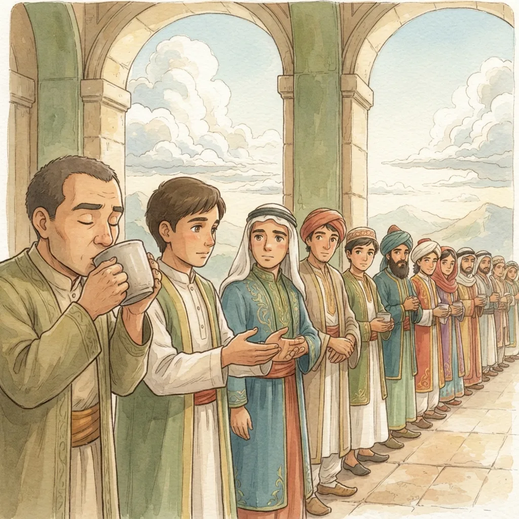 Seventy Years of Exile: a painted scene illustrating Jeremiah 25.