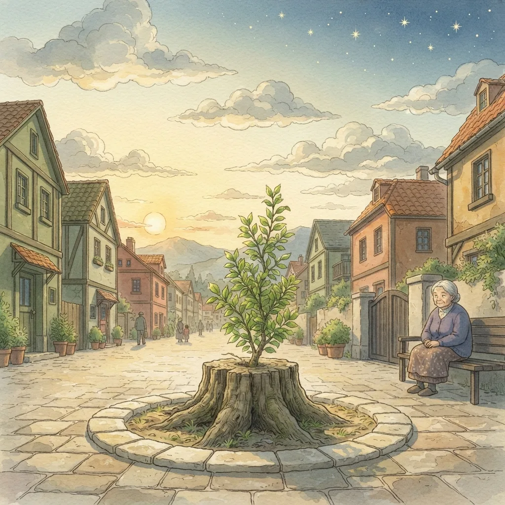 The Promise of David's Righteous King: a painted scene illustrating Jeremiah 33.