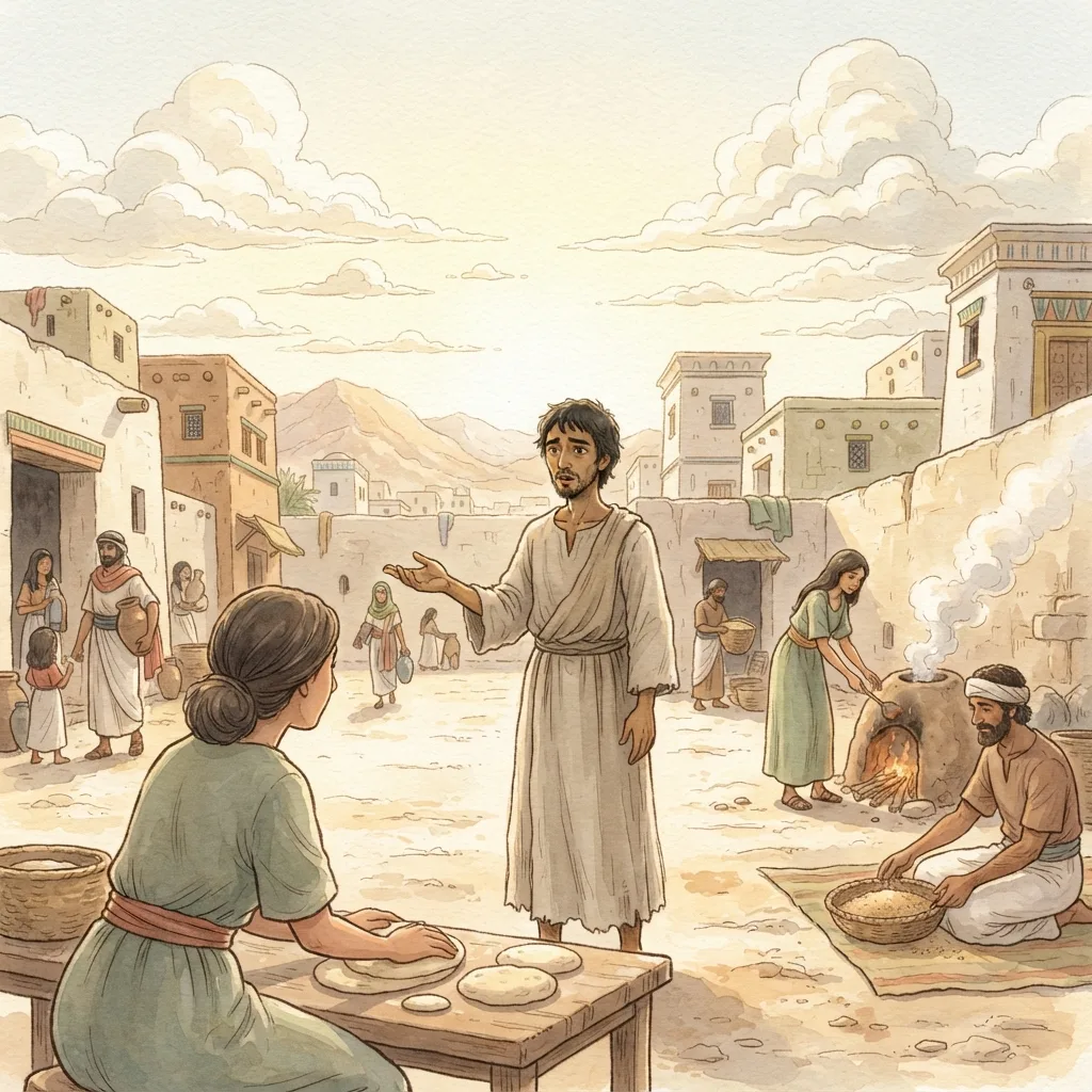 Judgment in Egypt: a painted scene illustrating Jeremiah 44.