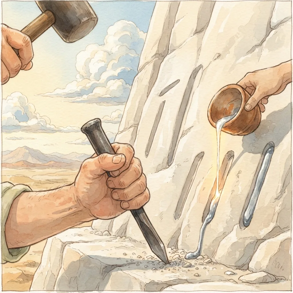 My Redeemer Lives: a painted scene illustrating Job 19.
