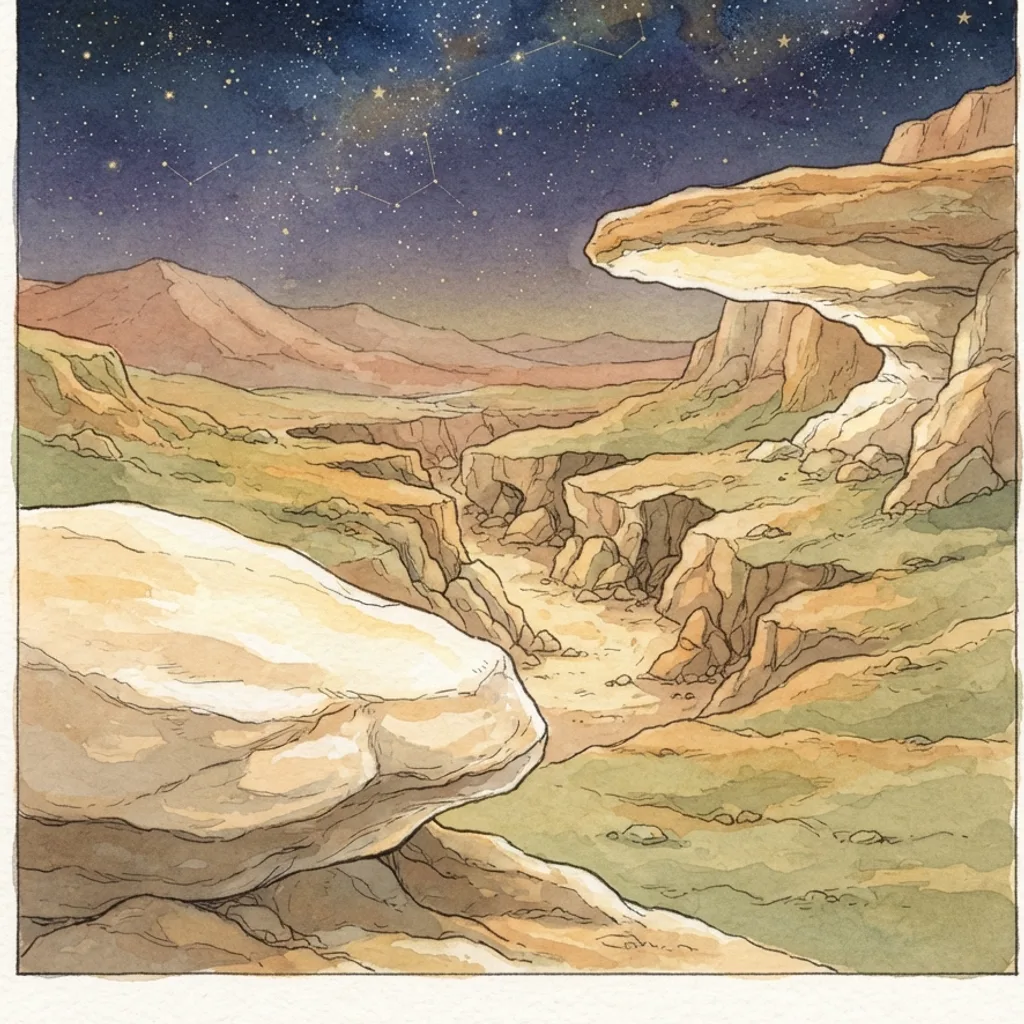 God Is Just: a painted scene illustrating Job 34.