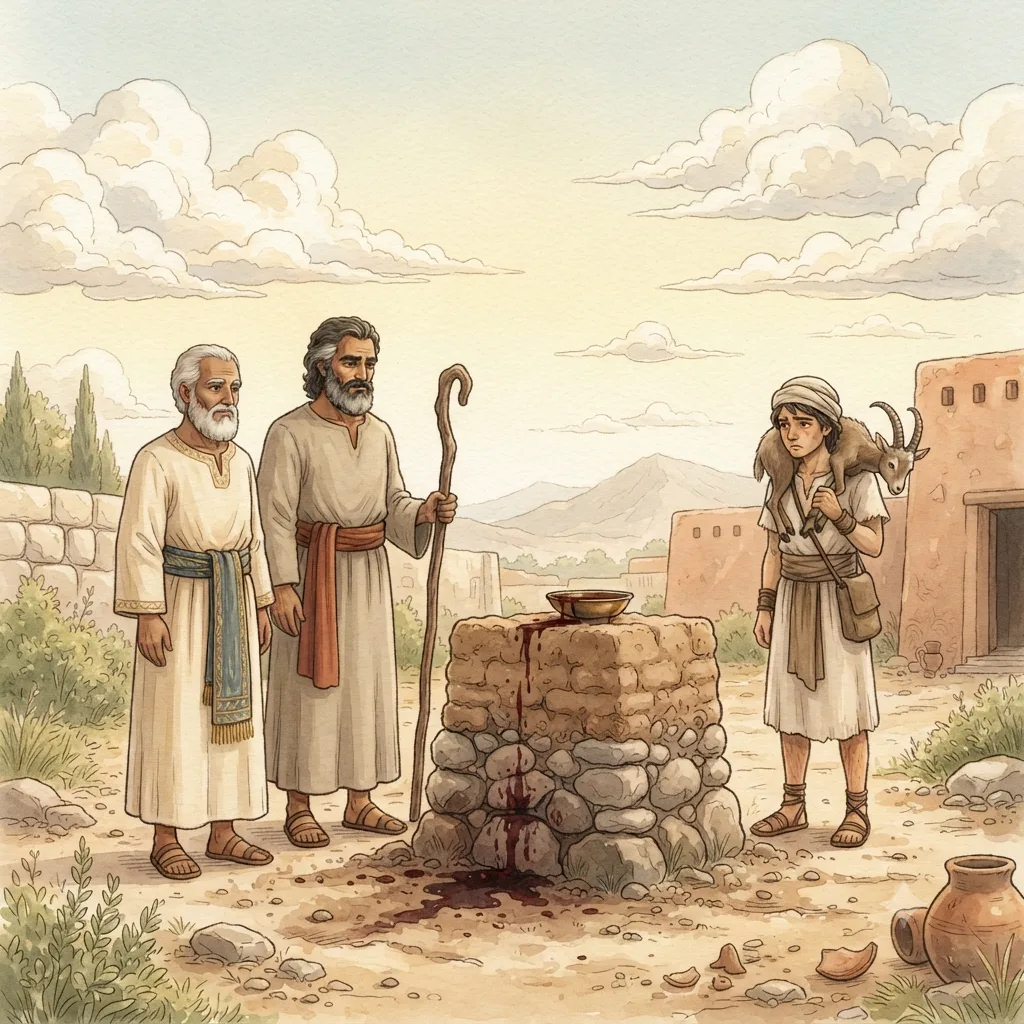 The Sanctity of Blood: a painted scene illustrating Leviticus 17.