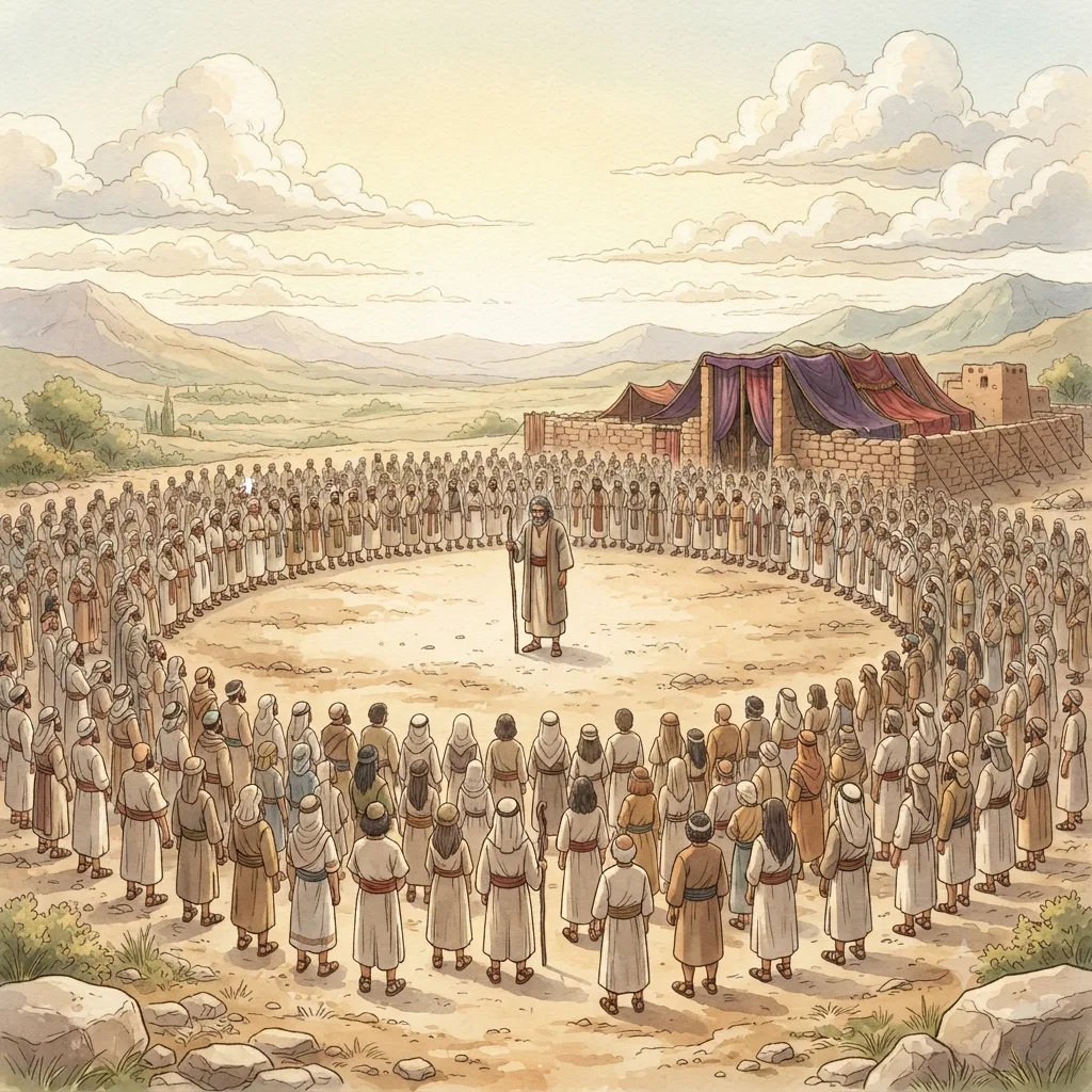 Punishment for Sin: a painted scene illustrating Leviticus 20.