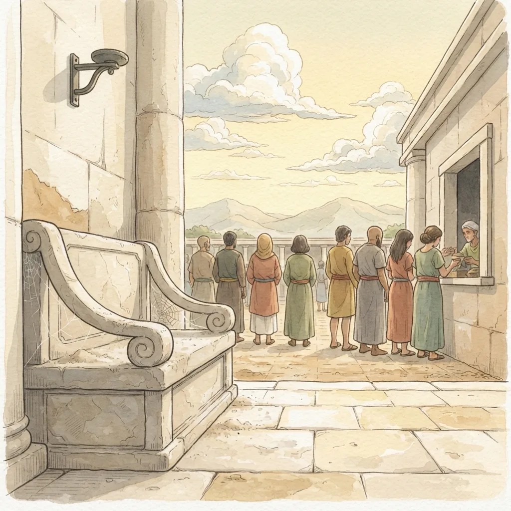 Faithless Priests and Marriages: a painted scene illustrating Malachi 2.