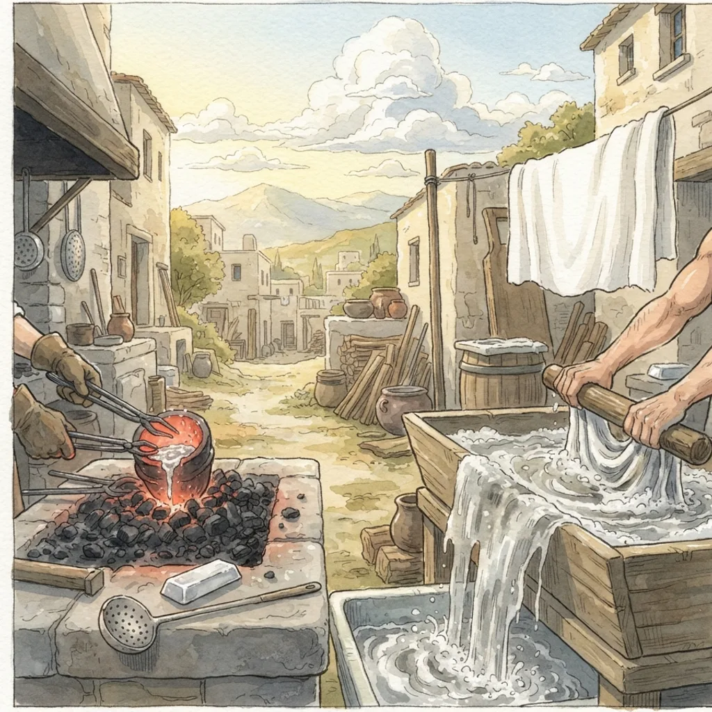The Messenger of the Covenant: a painted scene illustrating Malachi 3.