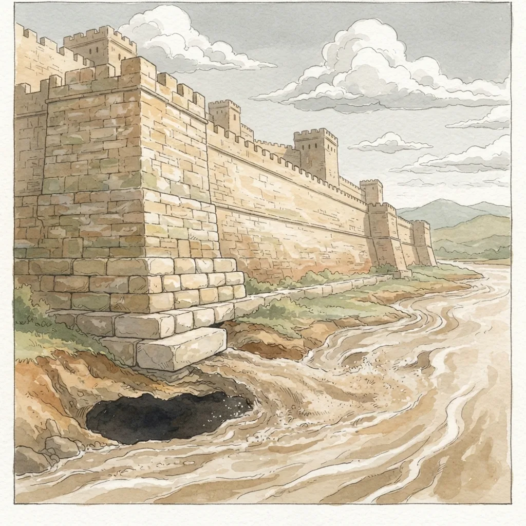 The Lord's Judgment on Nineveh: a painted scene illustrating Nahum 1.