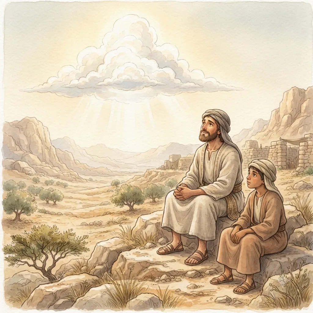 The Levites Set Apart: a painted scene illustrating Numbers 3.