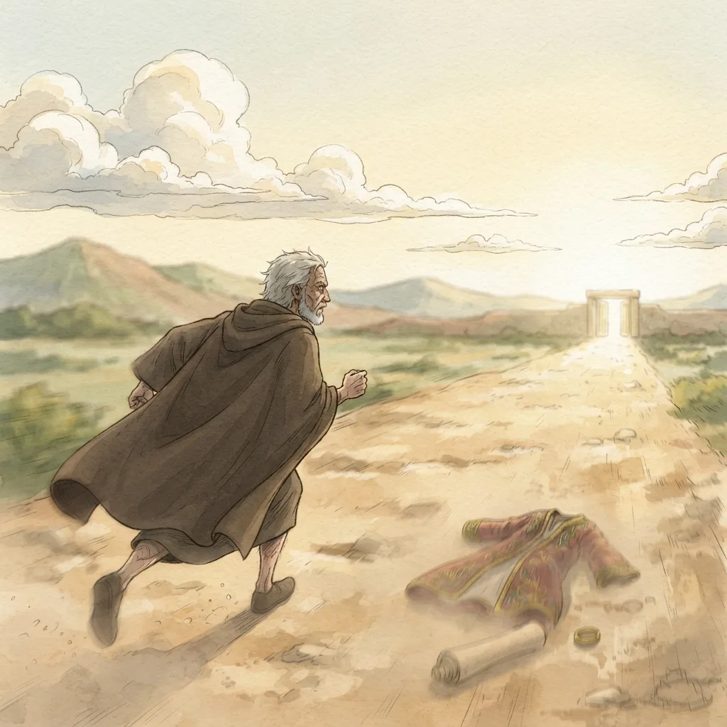 Knowing Christ: a painted scene illustrating Philippians 3.