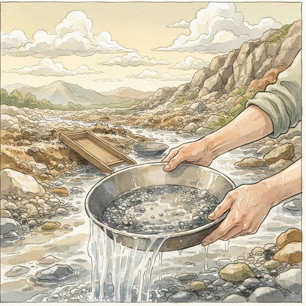 Seek Wisdom: a painted scene illustrating Proverbs 2.