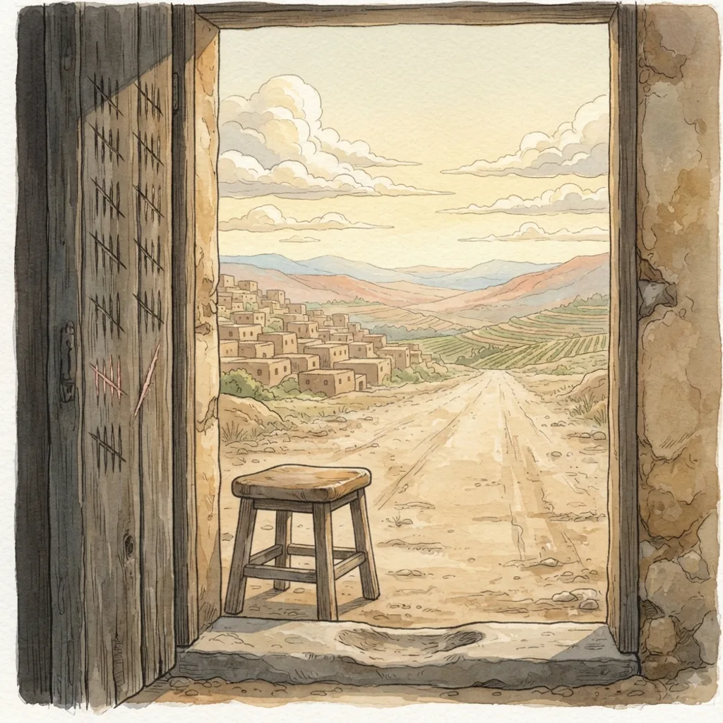 The Discipline of Wisdom: a painted scene illustrating Proverbs 13.