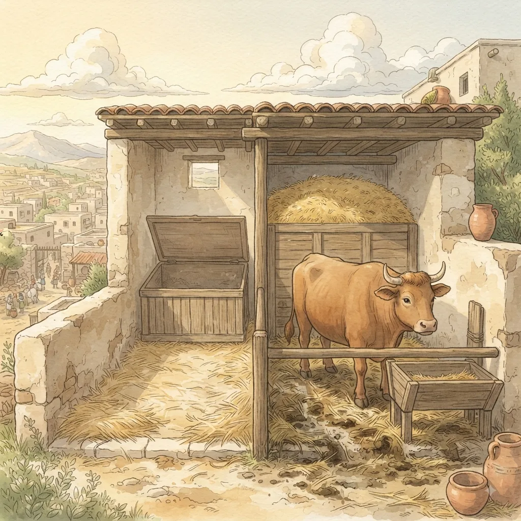 The Path of Wisdom: a painted scene illustrating Proverbs 14.