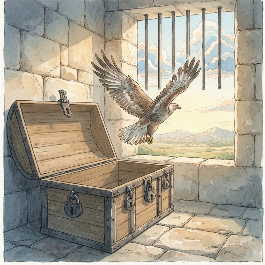 Warnings Against Temptation: a painted scene illustrating Proverbs 23.